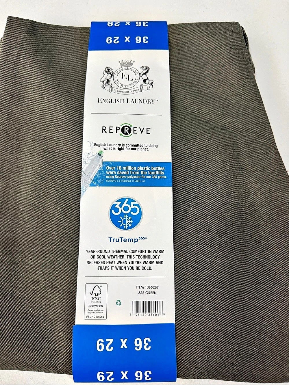 English Laundry The 365 Pant Men's Brown Waist 36 x 29 NWT - Picture 2 of 2